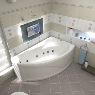 Панель фронтальная для ванны Bas Николь 170 правая